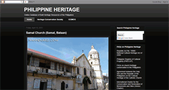 Desktop Screenshot of philippineheritage.com