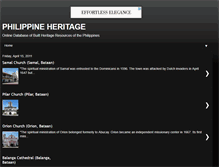 Tablet Screenshot of philippineheritage.com